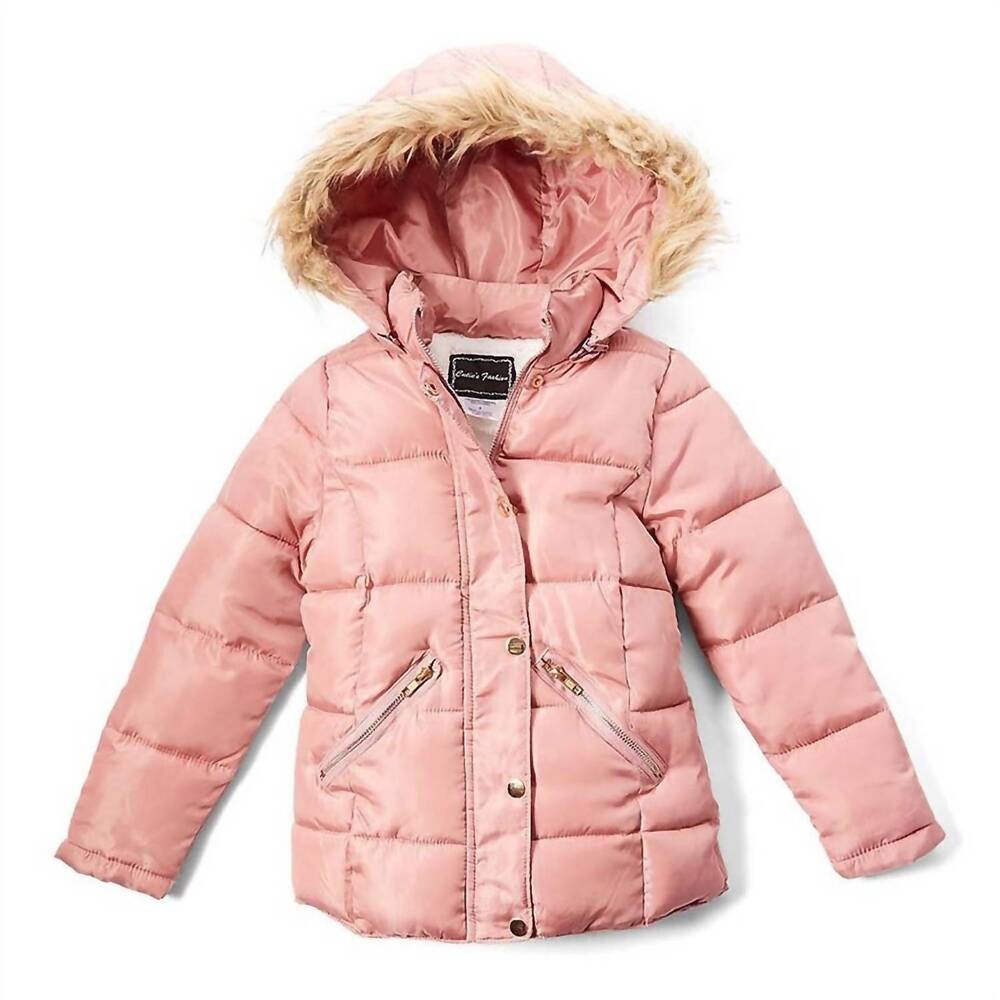 NEW CUTIE'S FASHION girls bundle up puffer jacket in pink